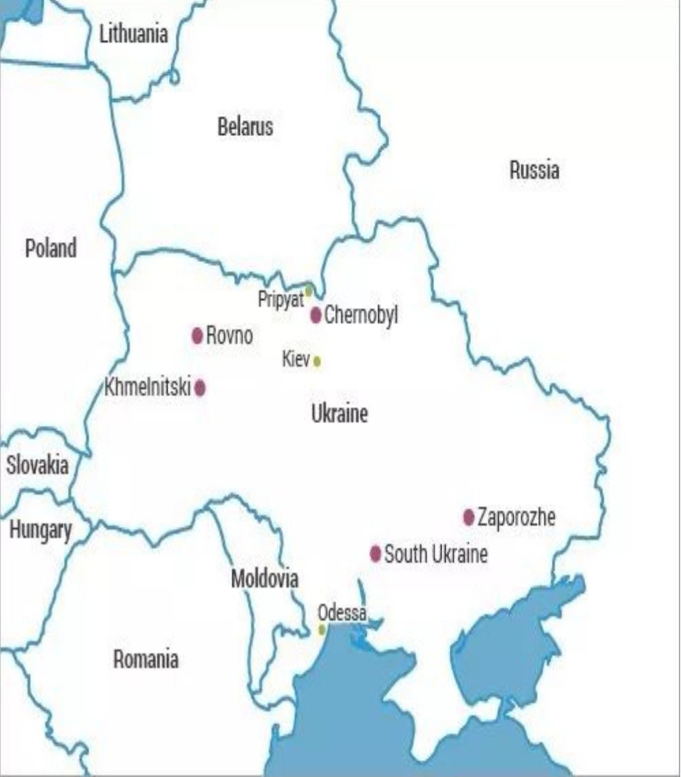 切尔诺贝利的地理位置图片来源:world
